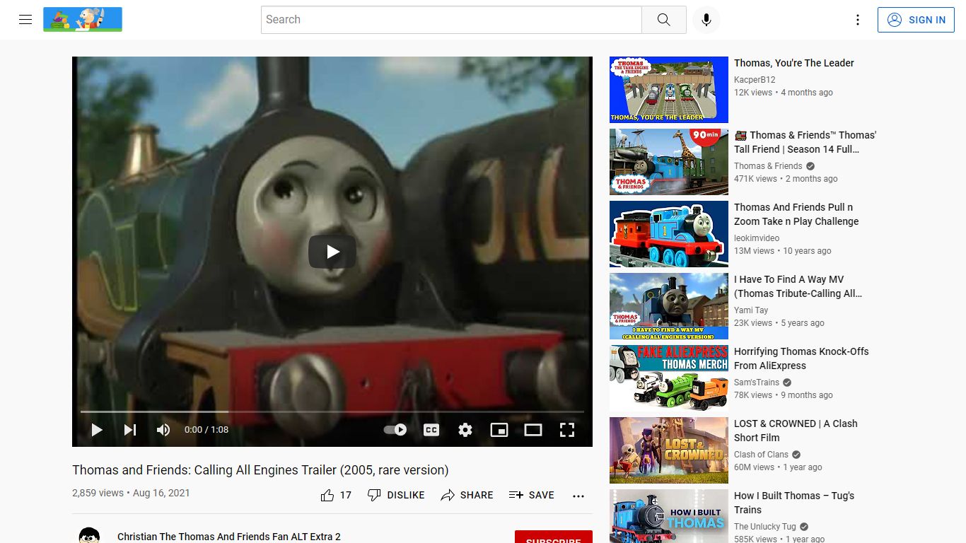 Thomas and Friends: Calling All Engines Trailer (2005, rare version)